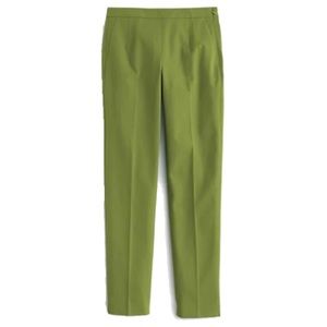 J Crew Martie Slim Pant in Green
